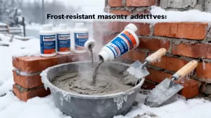 Dodatki do zaprawy murarskiej na mróz