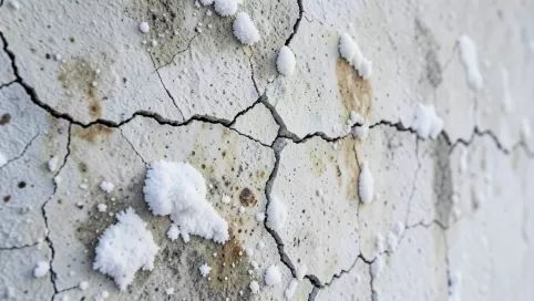 przemarznięty tynk cementowo wapienny