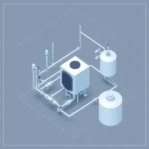Schemat instalacji z pompą ciepła monoblok