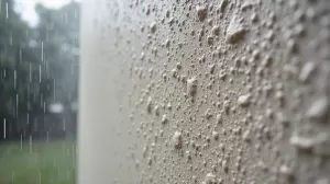 Tynk silikonowy a opady deszczu