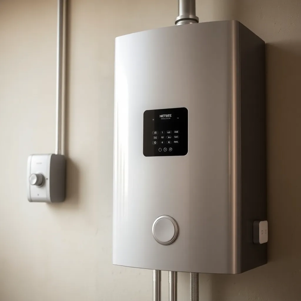 Bojler do centralnego ogrzewania z grzałką elektryczna