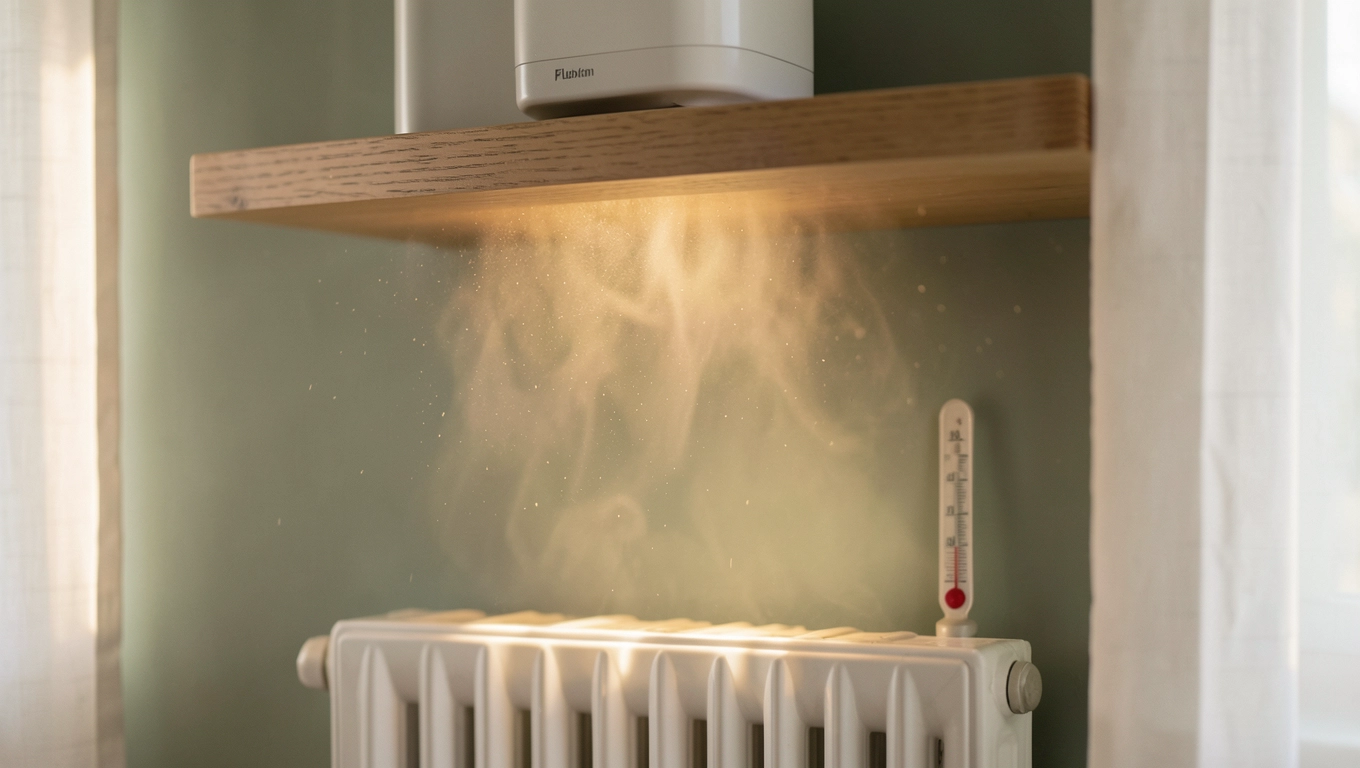 Czy półka nad grzejnikiem obniża temperaturę w pokoju?