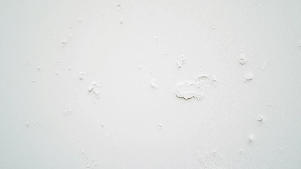 Białe plamy na tynku silikonowym