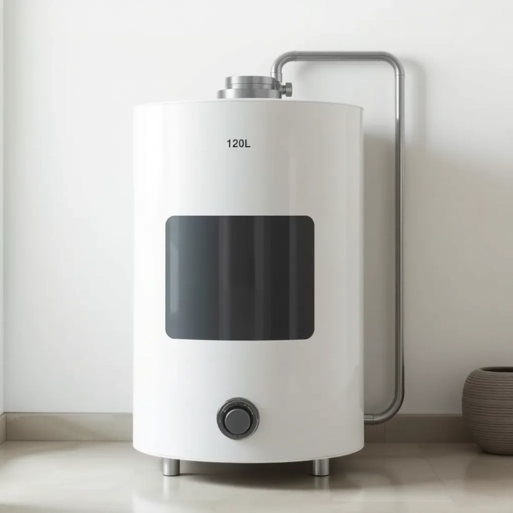 Bojler 120L do centralnego ogrzewania z grzałką