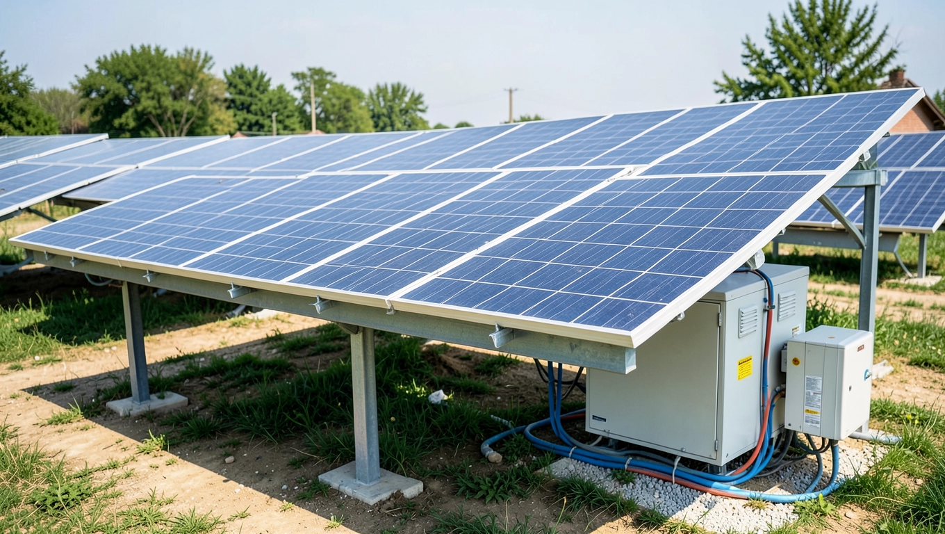 Cena paneli PV do zasilania pompy ciepła