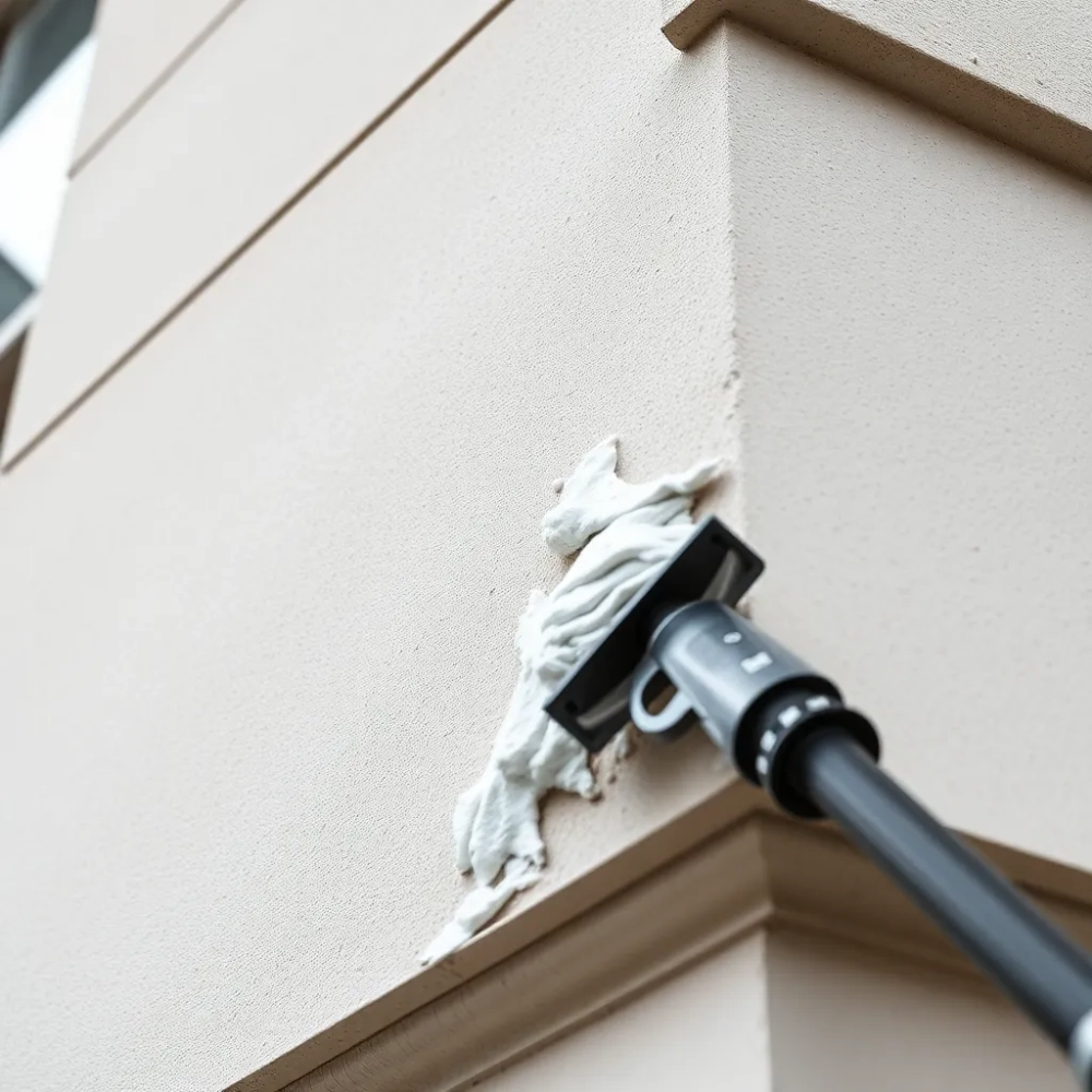 Czyszczenie tynku silikonowego