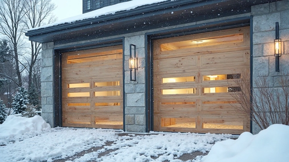 drzwi garażowe uchylne ocieplane