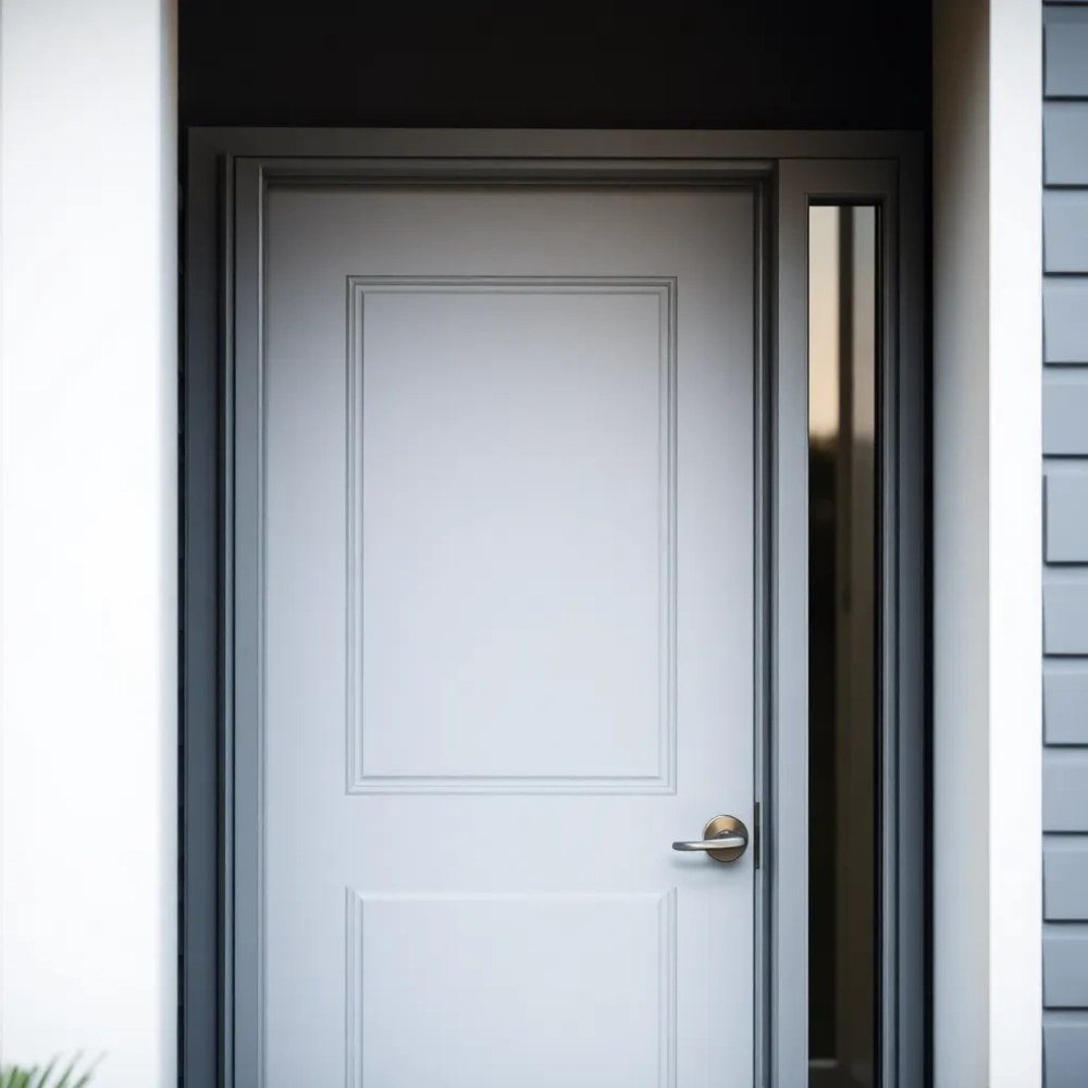 Drzwi zewnętrzne z ościeżnica ocieplane