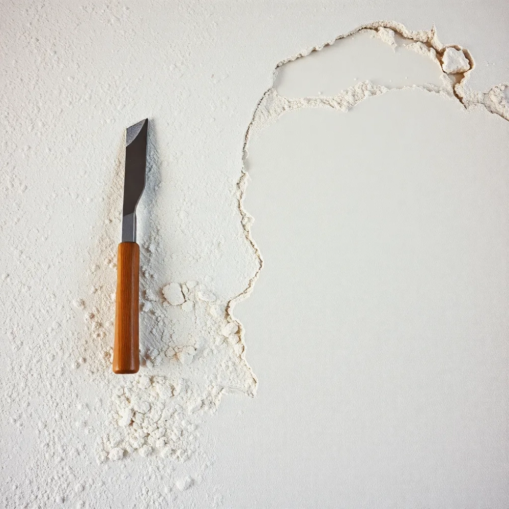 Jak usunąć tynk baranek