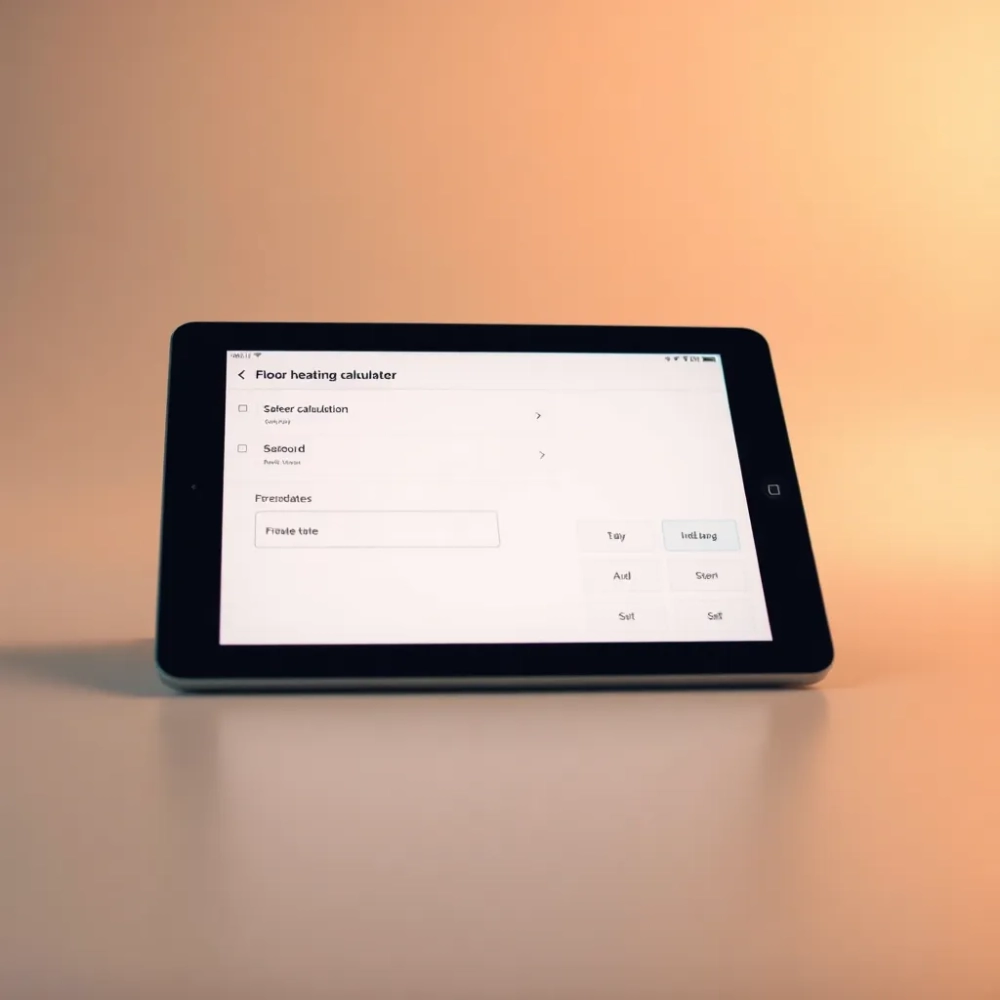 Kalkulator ogrzewania podłogowego