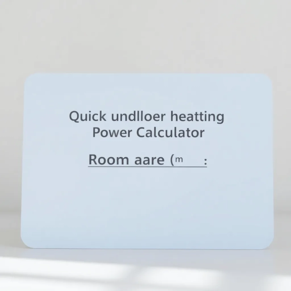 KAN kalkulator ogrzewania podłogowego