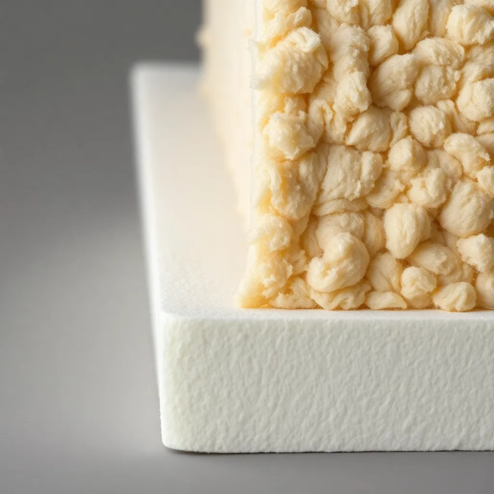 Klejenie wełny na piankę