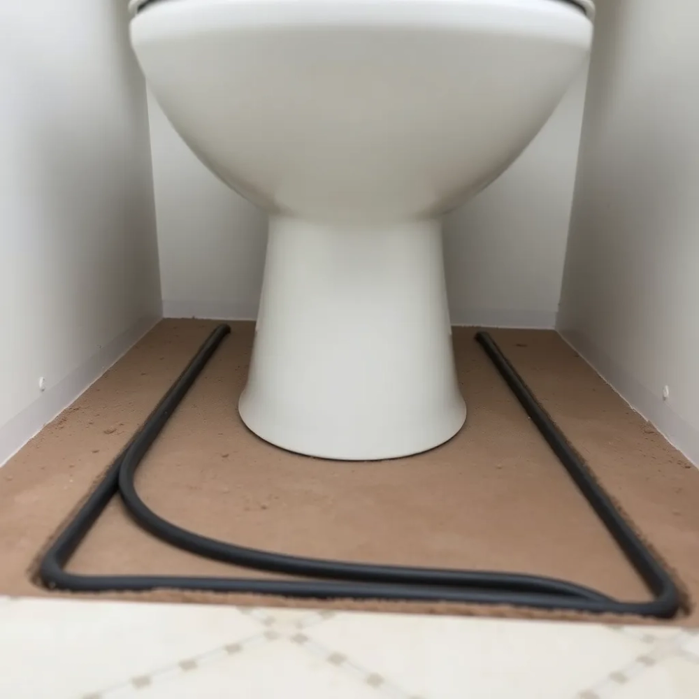 Montaż WC na ogrzewaniu podłogowym