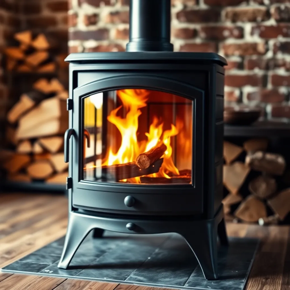 Piec do ogrzewania domu na drewno