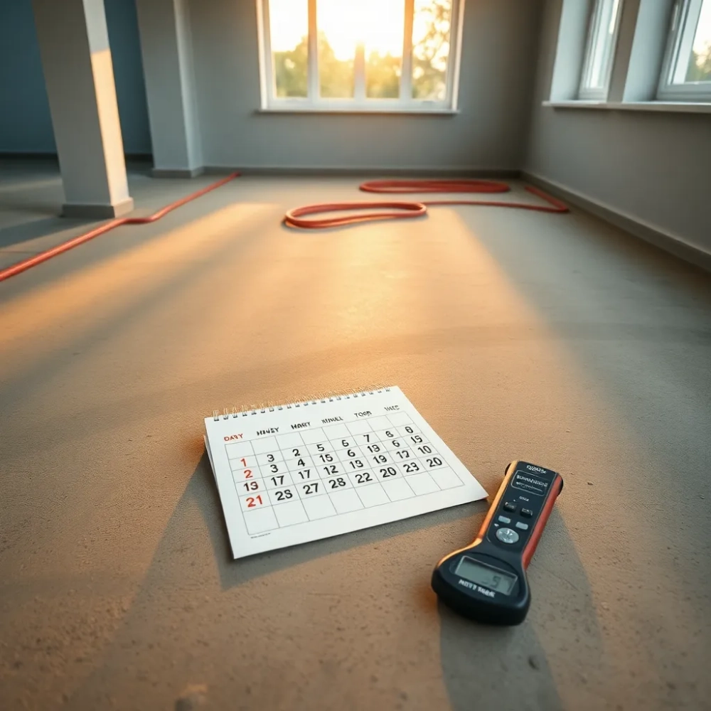 Po jakim czasie można włączyć ogrzewanie podłogowe po wylewce