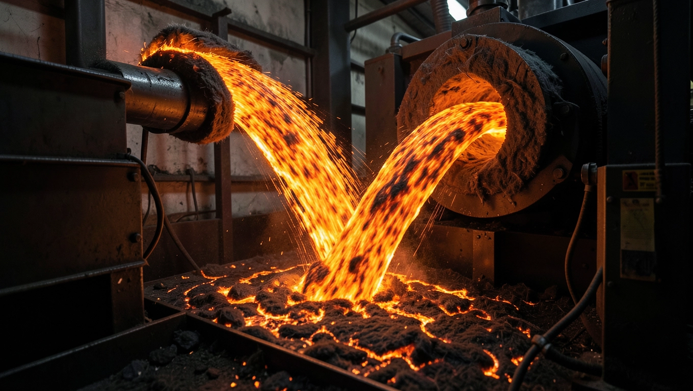 Produkcja wełny mineralnej na otuliny rur