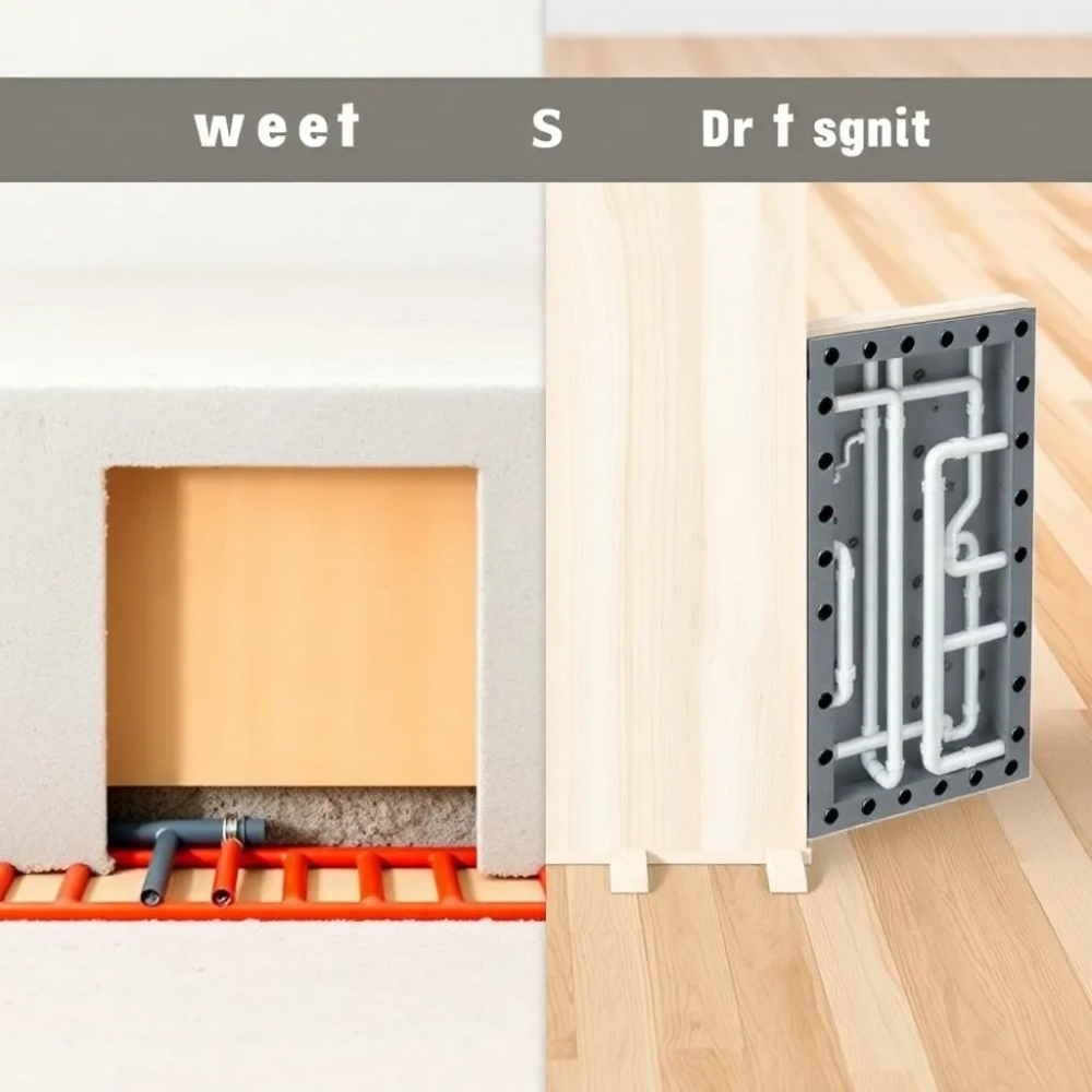 Rodzaje ogrzewania podłogowego wodnego