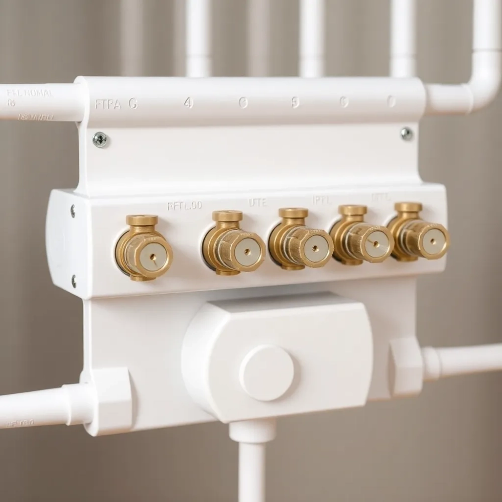 Rozdzielacz do ogrzewania podłogowego 12 obwodów