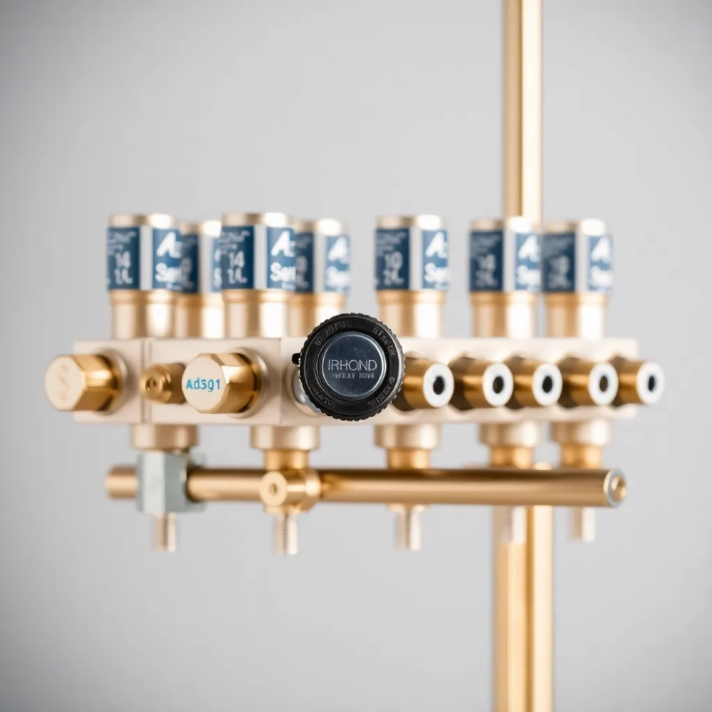 Rozdzielacz do ogrzewania podłogowego 14 obwodów