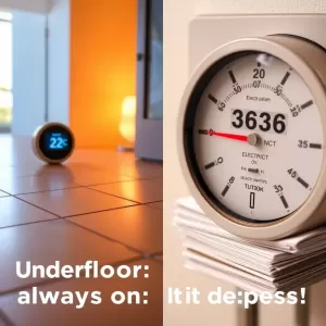 Czy ogrzewanie podłogowe ma grzac cały czas