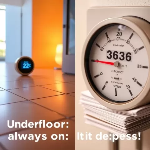 Czy ogrzewanie podłogowe ma grzac cały czas
