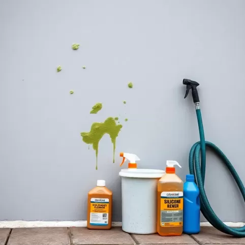 Czym umyć tynk silikonowy