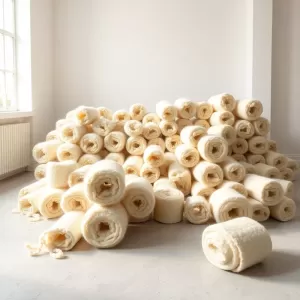 Ile rolek wełny na 100m2