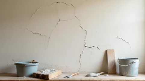 jak naprawić pęknięcia tynku cementowo wapiennego