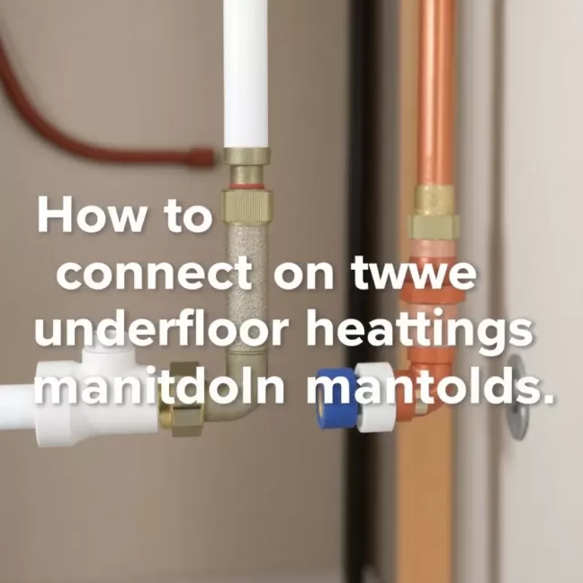 Jak połączyć dwie listwy ogrzewania podłogowego