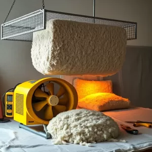 Jak wysuszyć wełnę mineralną