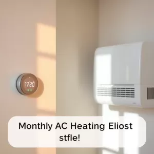 Miesięczny koszt ogrzewania klimatyzacją