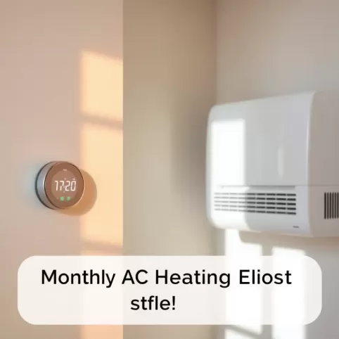 Miesięczny koszt ogrzewania klimatyzacją