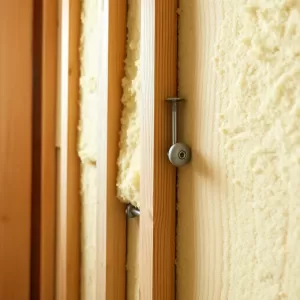 Mocowanie wełny mineralnej do ściany drewnianej