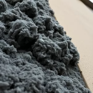 Mokra wełna na elewacji