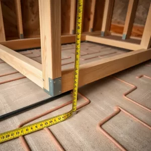 Montaż stelaża na ogrzewaniu podłogowym