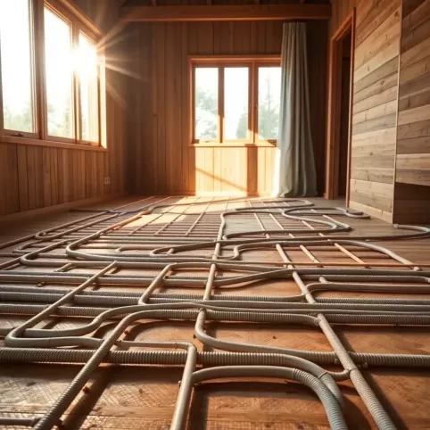 Ogrzewanie podłogowe w domu drewnianym