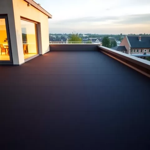 Papa na taras nad pomieszczeniem ogrzewanym