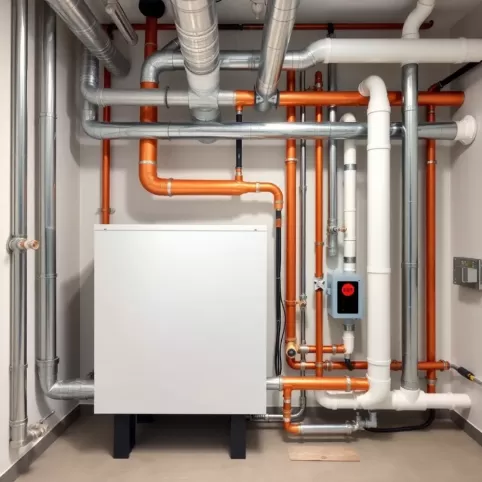 Projekt kotłowni z pompą ciepła