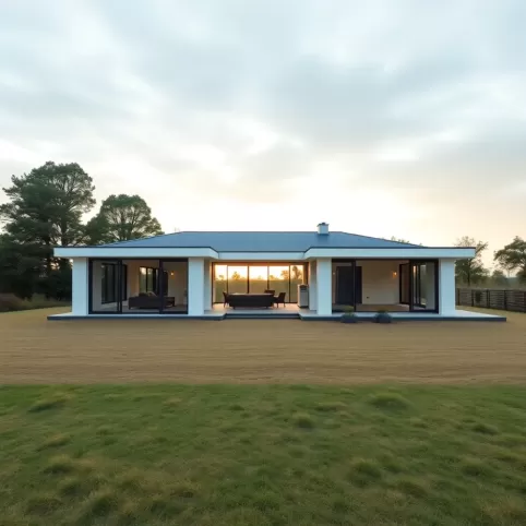 projekty domów parterowych z pompą ciepła