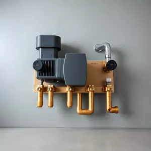 Rozdzielacz ogrzewania podłogowego z pompą