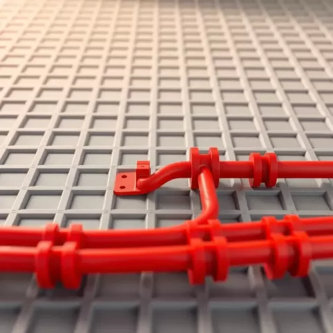 Spinki do ogrzewania podłogowego krótkie