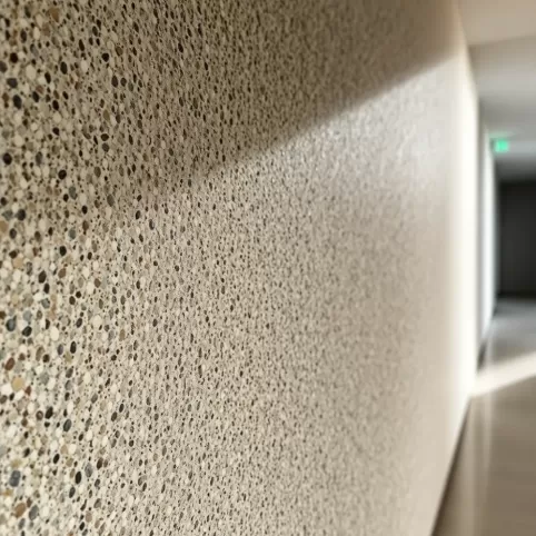 Tynk mozaikowy w przedpokoju