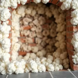 Wełna izolacyjna do kominka