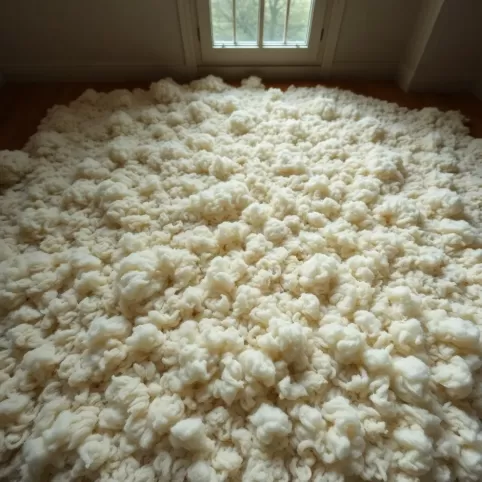 Wełna na podłogę 10 cm