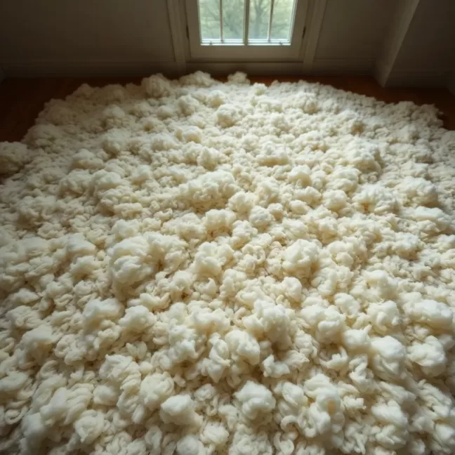 Wełna na podłogę 10 cm