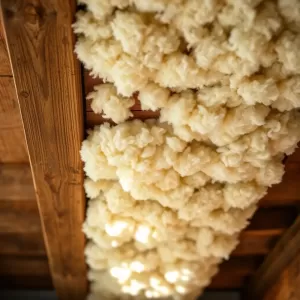 Wełna na strop drewniany