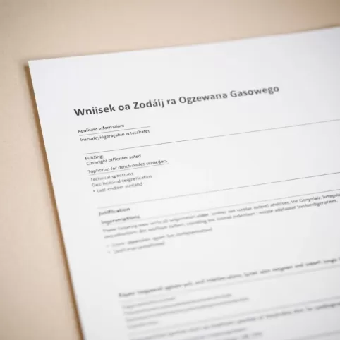 Zgoda Wspólnoty Na Ogrzewanie Gazowe Wzór