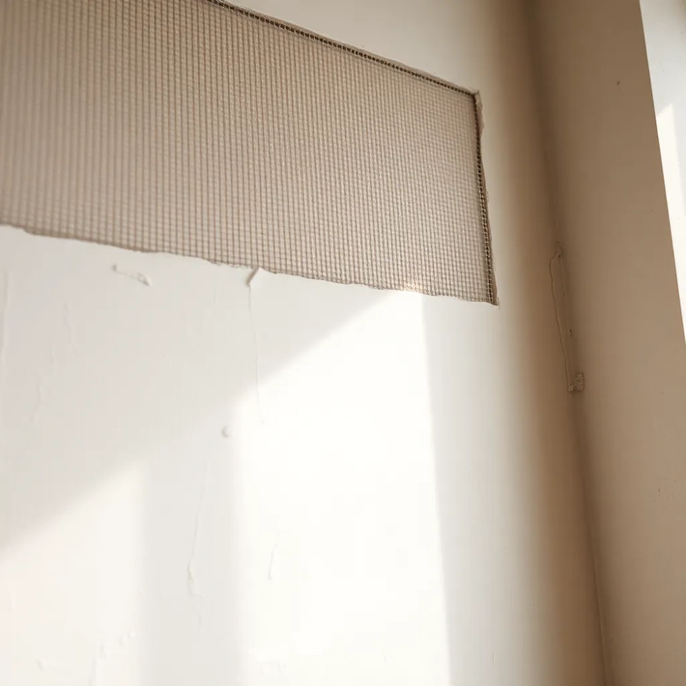 Siatka i klej zamiast tynku