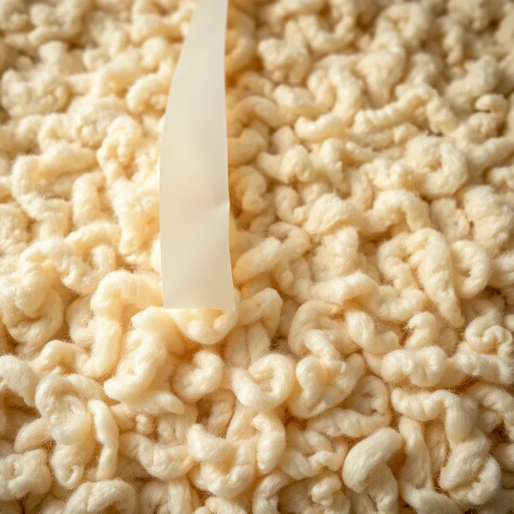 Wełna do wentylacji z klejem