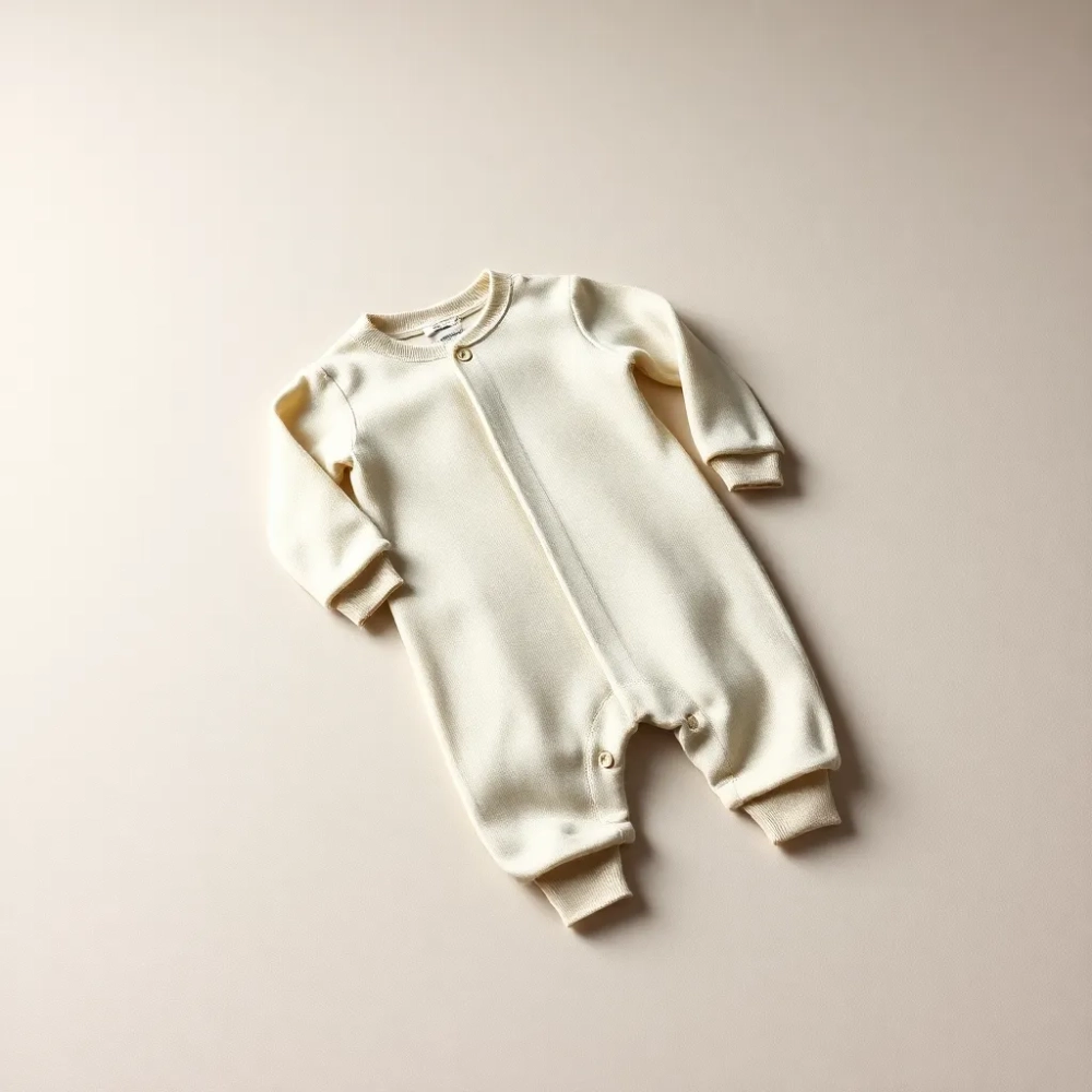 Wełna merino dla dzieci kombinezon